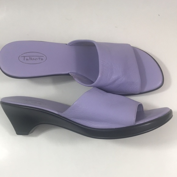 Talbots lilac leather slides, size 9, NWT - Picture 7 of 8
